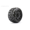 Jetko 1/8 SGT 3.8 EX-TOMAHAWK Tyres (Claw Rim/Black/Medium Soft/Belted/17mm 0 o/s)