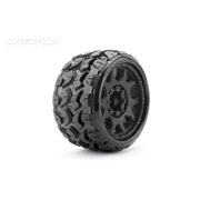 Jetko 1/8 SGT 3.8 EX-TOMAHAWK Tyres (Claw Rim/Black/Medium Soft/Belted/17mm 0 o/s)
