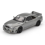 Mini GT MGT01128-R 1/64 Nissan Skyline GT-R Dark Metal Gray (NISMO BCNR33 CRS Version)