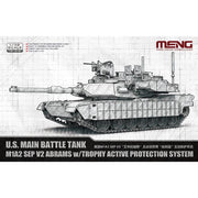 Meng 1/72 U.S. Main Battle Tank M1A2 SEP V2 Abrams w/Trophy Active Protection System
