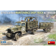 MiniArt 1/35 G7117 1.5t 4X4 Maintenance Shop Truck W/Trailer