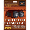 Moebius 1/25 Super Single Trailer Wheel & Tire Set