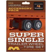 Moebius 1/25 Super Single Trailer Wheel & Tire Set