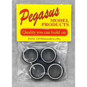 Pegasus 1/24 520 Lowrider Style Whitewall Tires for Scale Models