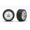 Pegasus 1/24 M5's Rims with Tires Chrome for Scale Models