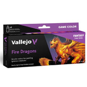 Vallejo 72196 Game Colour Fire Dragons 8 Colour Acrylic Paint Set