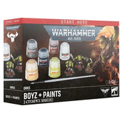 Warhammer 40000 Ork Boyz and Paints