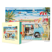 WerkShoppe Doggie Surf School-Slip Box 1000pc Jigsaw Puzzle