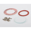Wilesco Water Gauge Glass 4mm Thick 37mm Dia. with Bolts Nuts & Seals