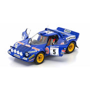 Kyosho KSD08130C 1/18 Lancia Stratos HF 1976 Tour de Corse Blue No.5