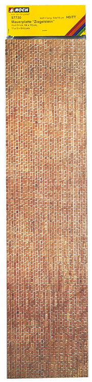 Noch 57730 HO Red Brick Wall 64 X 15 cm