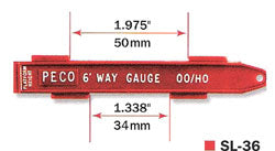 Peco SL36 HO/OO 6ft Way Gauge | Metro Hobbies
