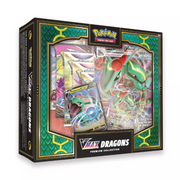 Pokemon 290-85128 TCG VMAX Double Dragon Premium Collection Featuring Rayquaza or Duraludon Assorted