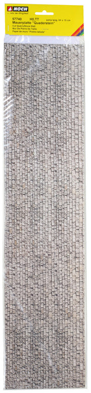 Noch 57740 HO Cut Quarry Stone Wall 64X15cm