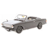 Oxford 43CCC004 1/43 Ford Cortina MKII Crayford Convertible Black and White