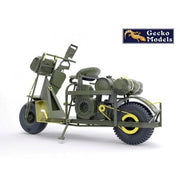 Gecko Models 35GM0041 1/35 M53 Scooter Cushman with John Wood M3A4 Utility Hand Cart Mod. 1943 and US Paratroops (Set 1)