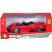 Bburago 26022 1/24 Ferrari R&P LaFerrari Aperta (Open Roof) Red