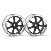 4944258033235 HPI-3323 HPI Rays Gram Lights 57S-Pro Wheel 26mm Chrome/Gunmetal 2pcs 