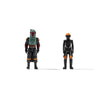 Star Wars Micro Galaxy Squadron Deluxe Vehicle Boba Fetts Ship 8 Inch Vehicle and 2 Figures
