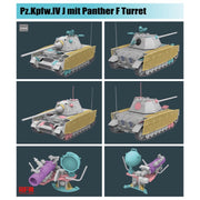 Rye Field Model 5068 1/35 Pz Kpfw IV mit Panther F Turret