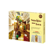 Robotime Rolife DIY Bookends Sunshine Town