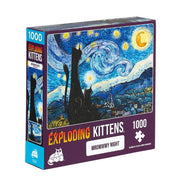 Exploding Kittens Puzzle Mrowwwy Night 1000pc Jigsaw Puzzle