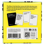 Cards Against Humanity Family Edition First Expansion Glow In The Dark Box