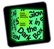 Cards Against Humanity Family Edition First Expansion Glow In The Dark Box