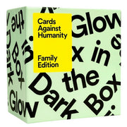 Cards Against Humanity Family Edition First Expansion Glow In The Dark Box