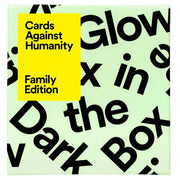 Cards Against Humanity Family Edition First Expansion Glow In The Dark Box