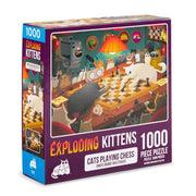 Exploding Kittens Puzzle Cats Playing Chess 1000pc Jigsaw Puzzle