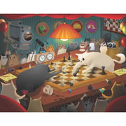 Exploding Kittens Puzzle Cats Playing Chess 1000pc Jigsaw Puzzle