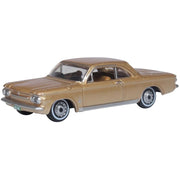 Oxford 87CH63003 HO Saddle Tan Chevrolet Corvair Coupe 1963