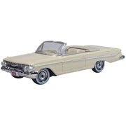 Oxford 87CI61005 HO Almond Beige White Chevrolet Impala 1961