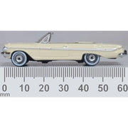 Oxford 87CI61005 HO Almond Beige White Chevrolet Impala 1961