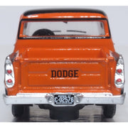Oxford 87DP57004 HO 1/87 Dodge D100 Pick Up 1957 Omaha Orange and Jewel Black