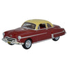 Oxford 87OR50001 1/87 Oldsmobile Rocket 88 Coupe 1950 Chariot Red/Canto Cream