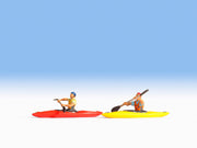 Noch 16809 HO 2 Kayaks with Figures