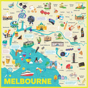 HarperCollins Melbourne Map Hardie Grant 500pc Jigsaw Puzzle