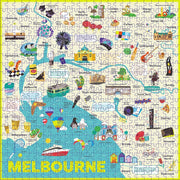 HarperCollins Melbourne Map Hardie Grant 500pc Jigsaw Puzzle