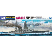 Aoshima A004511 1/700 IJN Battleship Nagato 1927 Winding Chimney