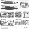 Aoshima A004511 1/700 IJN Battleship Nagato 1927 Winding Chimney