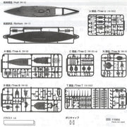 Aoshima A004511 1/700 IJN Battleship Nagato 1927 Winding Chimney