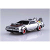 Aoshima A005477 1/43 Back To The Future Pullback Delorean From Part 3 and Rail Road