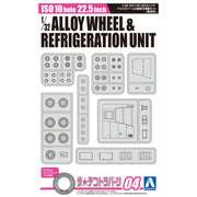 Aoshima A005820 1/32 ISO10 Hole 22.5in Alloy Wheel and Refrigeration Unit