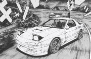 Aoshima A006246 1/24 Initial D Takahashi Ryosuke FC3S RX-7 Comics Vol.11 Akagi Battle Version