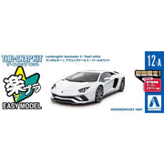 Aoshima A006345 1/32 Lamborghini Aventador S Pearl White Snap Kit