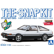 Aoshima A006467 Toyota Sprinter Trueno High-Tech Two Tone White And Black