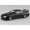 Aoshima A006631 1/24 Nissan R34 Skyline GT-R Custom Wheel Black Pearl