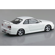 Aoshima A006632 1/32 Nissan R34 Skyline GT-R Custom Wheel White Pearl Snap Kit